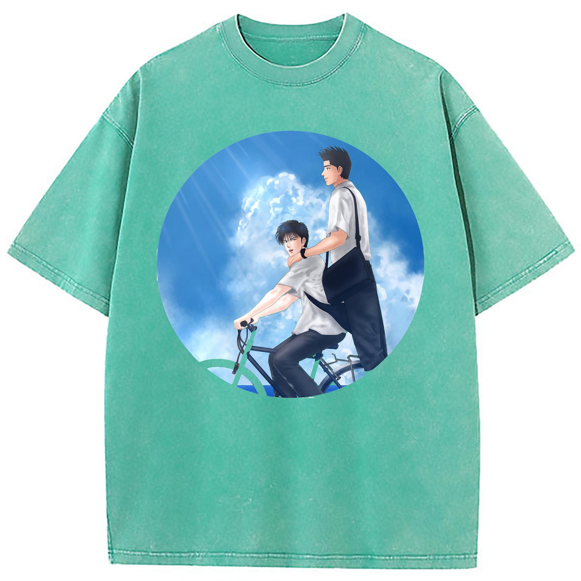 （画像用） SLAM DUNK／スラムダンク 綿100% ヴィンテージ風 半袖Tシャツ（フロントプリント）